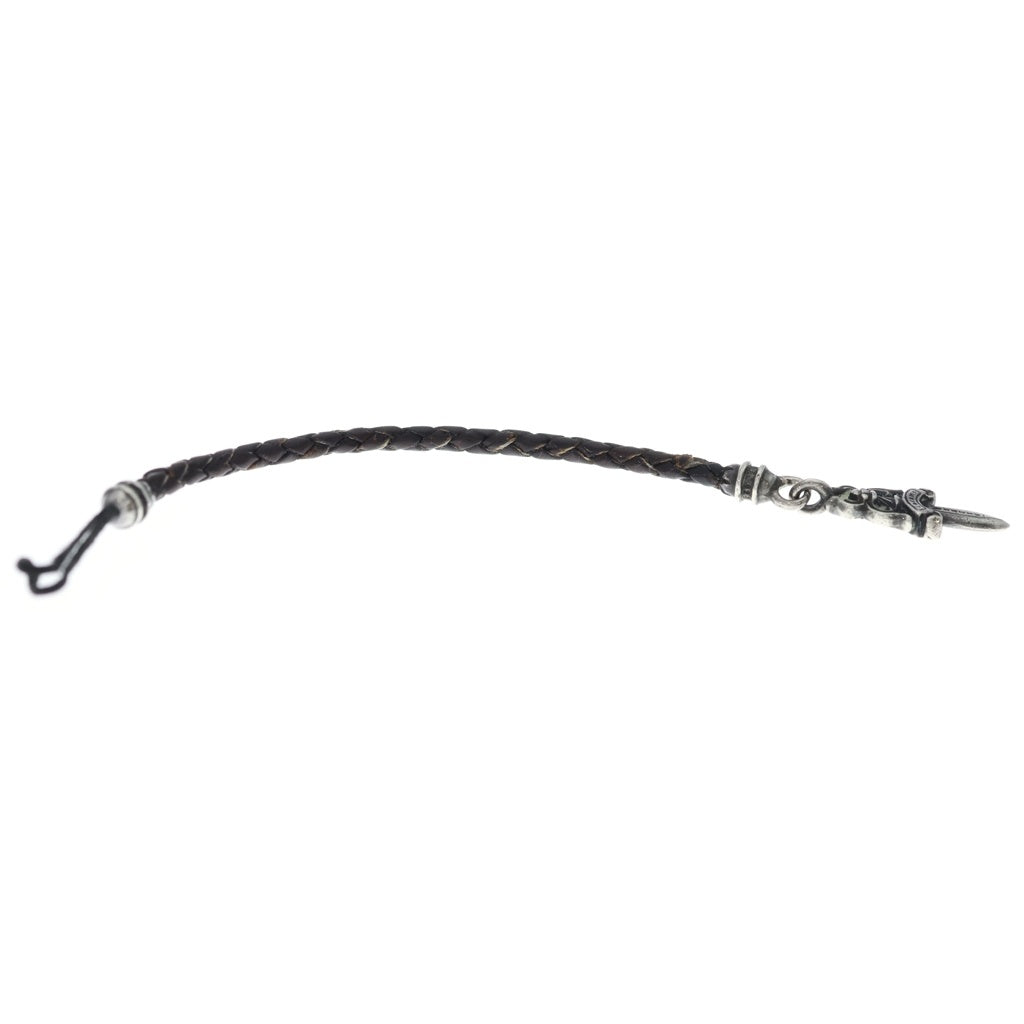 CHROME HEARTS(クロムハーツ) PHNSTRP DAGGER フォンストラップ ダガー 携帯ストラップ シルバー/ブラウン