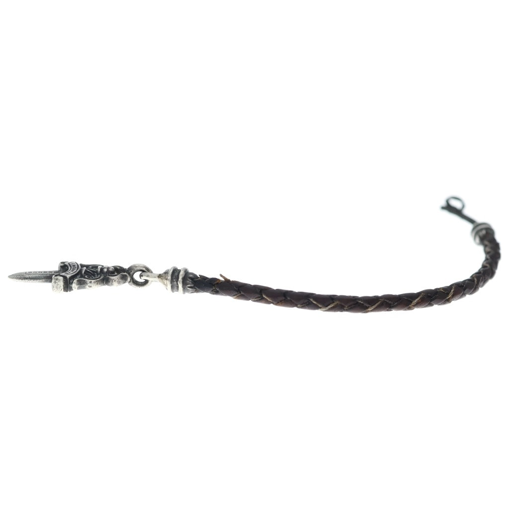 CHROME HEARTS(クロムハーツ) PHNSTRP DAGGER フォンストラップ ダガー 携帯ストラップ シルバー/ブラウン