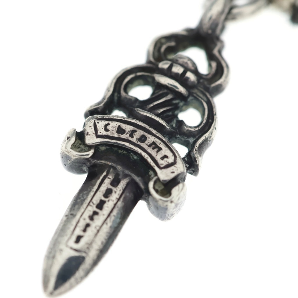 CHROME HEARTS(クロムハーツ) PHNSTRP DAGGER フォンストラップ ダガー 携帯ストラップ シルバー/ブラウン