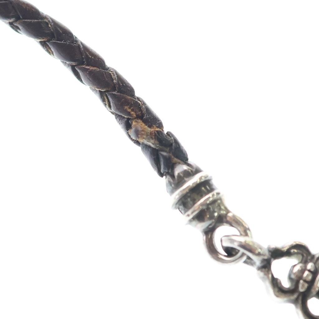 CHROME HEARTS(クロムハーツ) PHNSTRP DAGGER フォンストラップ ダガー 携帯ストラップ シルバー/ブラウン