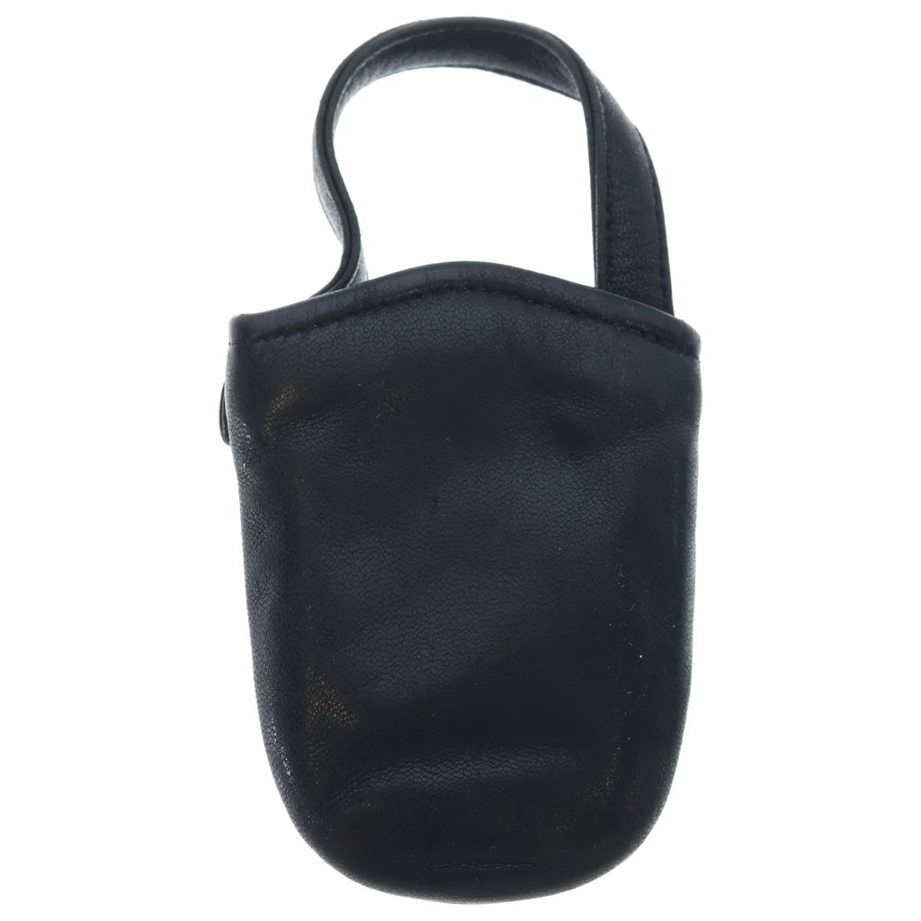CHROME HEARTS(クロムハーツ) PHONE POUCH V1 クロスパッチ レザー携帯ケース ブラック