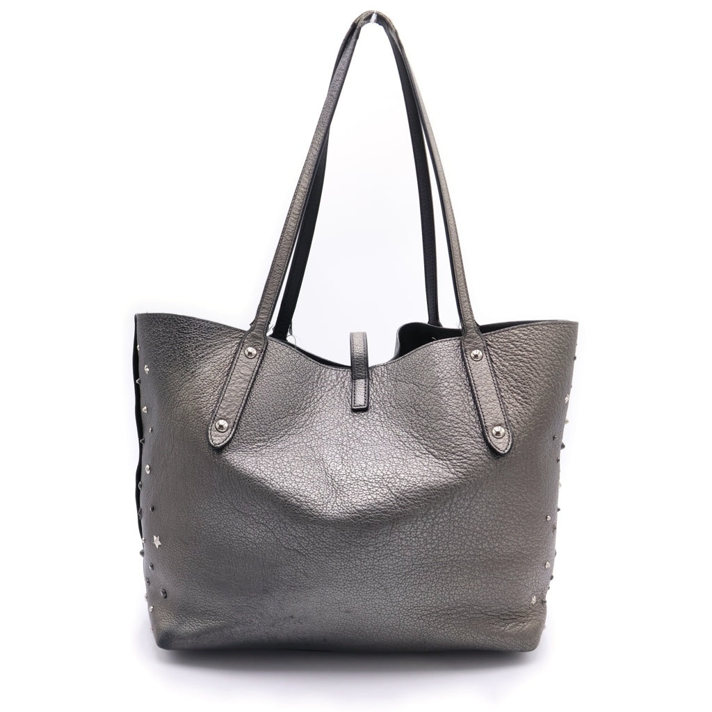 COACH(コーチ) スタースタッズ レザーハンドトートバッグ シルバー 59504 レディース