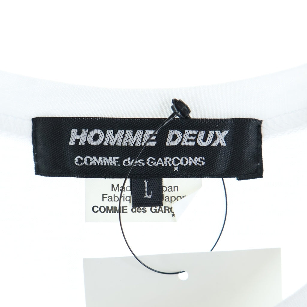 COMME des GARCONS HOMME DEUX(コムデギャルソン オムドゥ) 20AW ×Disney ×ディズニー フロントミッキーマウスプリント クルーネック半袖Tシャツカットソー ホワイト