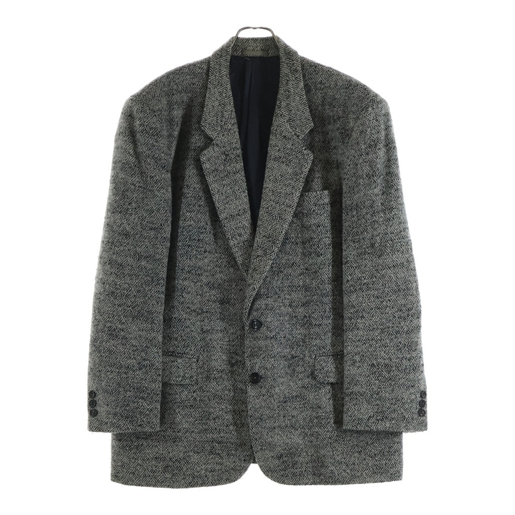 COMME des GARCONS HOMME(コムデギャルソンオム) 90S ウール混 ヘリンボーン テーラードジャケット グレー HJ-04044L