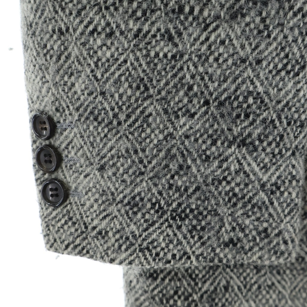 COMME des GARCONS HOMME(コムデギャルソンオム) 90S ウール混 ヘリンボーン テーラードジャケット グレー HJ-04044L