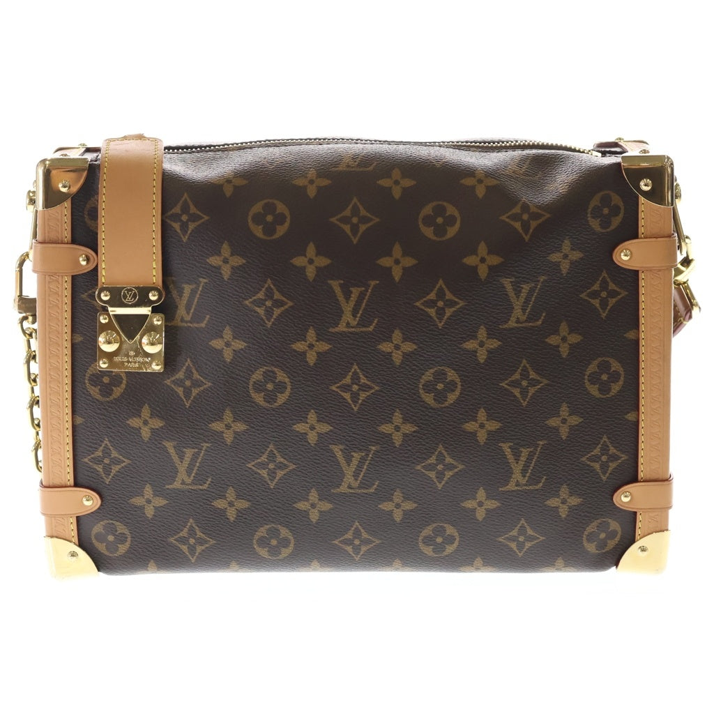 LOUIS VUITTON(ルイヴィトン) モノグラム サイドトランク MM 2WAY ハンドバッグ ショルダーバッグ ブラウン/ゴールド M46358 レディース
