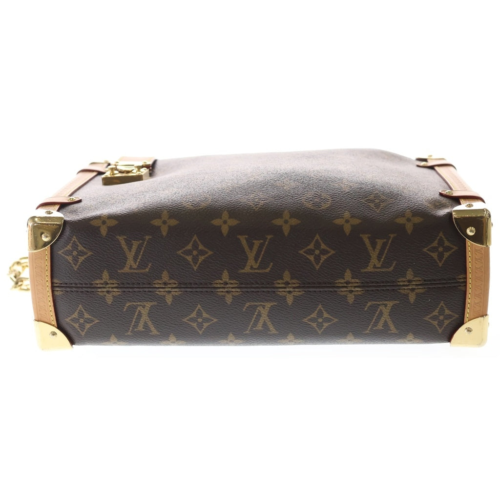 LOUIS VUITTON(ルイヴィトン) モノグラム サイドトランク MM 2WAY ハンドバッグ ショルダーバッグ ブラウン/ゴールド M46358 レディース