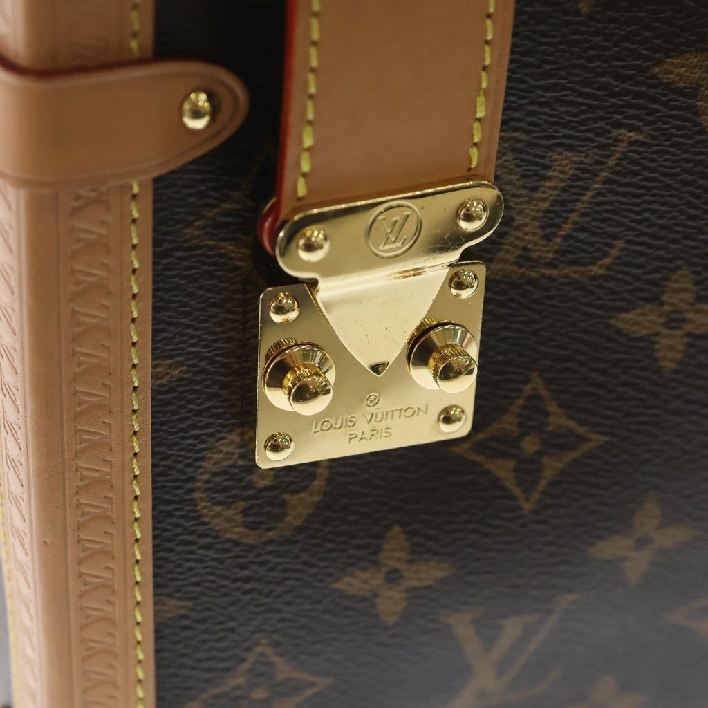 LOUIS VUITTON(ルイヴィトン) モノグラム サイドトランク MM 2WAY ハンドバッグ ショルダーバッグ ブラウン/ゴールド M46358 レディース