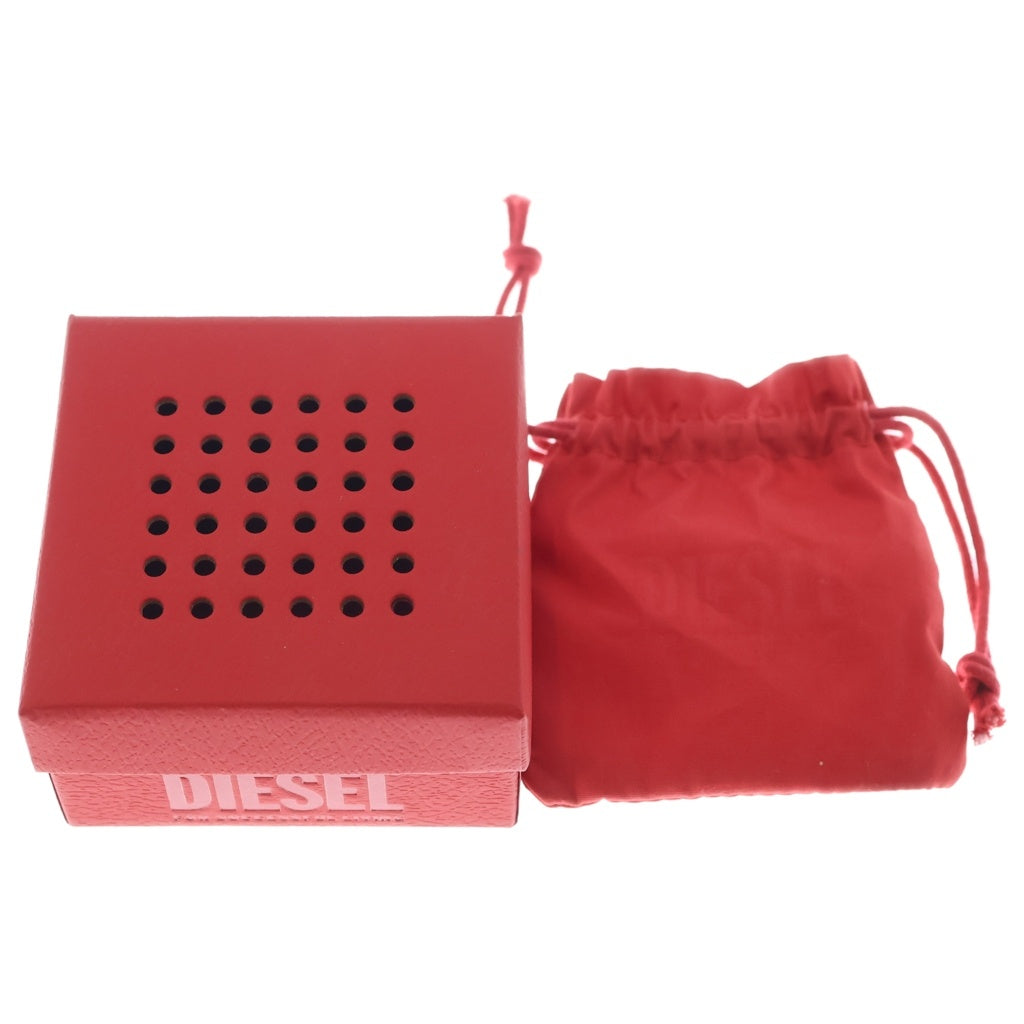 DIESEL(ディーゼル) Dロゴプレート チェーンネックレス シルバー DX1433040