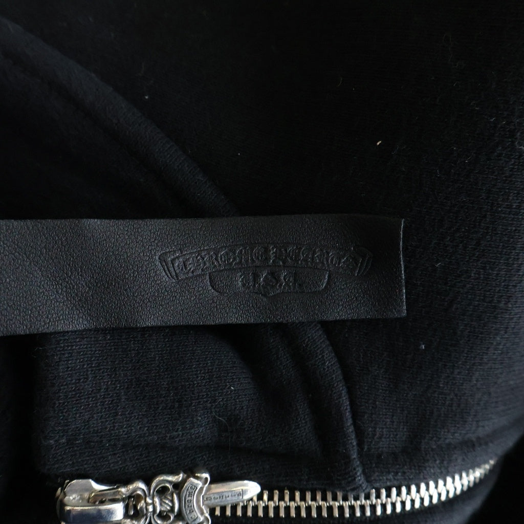 CHROME HEARTS(クロムハーツ) Y NOT SLO RIDE ワイノット スロースライド CH刺繍 ハーフジップ スウェットトレーナー ブラック