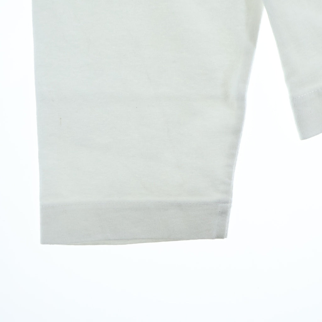 CHROME HEARTS(クロムハーツ) Y NOT VERTICAL LOGO L/S ワイノット ヴァーティカルロゴ クルーネック長袖Tシャツカットソー ホワイト