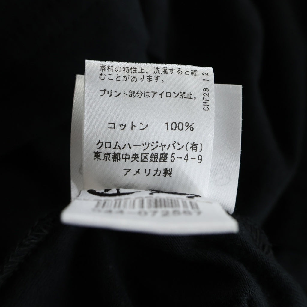 CHROME HEARTS(クロムハーツ) CH S/S T-SHIRT LTD TOKYO 東京限定 スクロールラベルプリント クルーネック半袖Tシャツカットソー ブラック