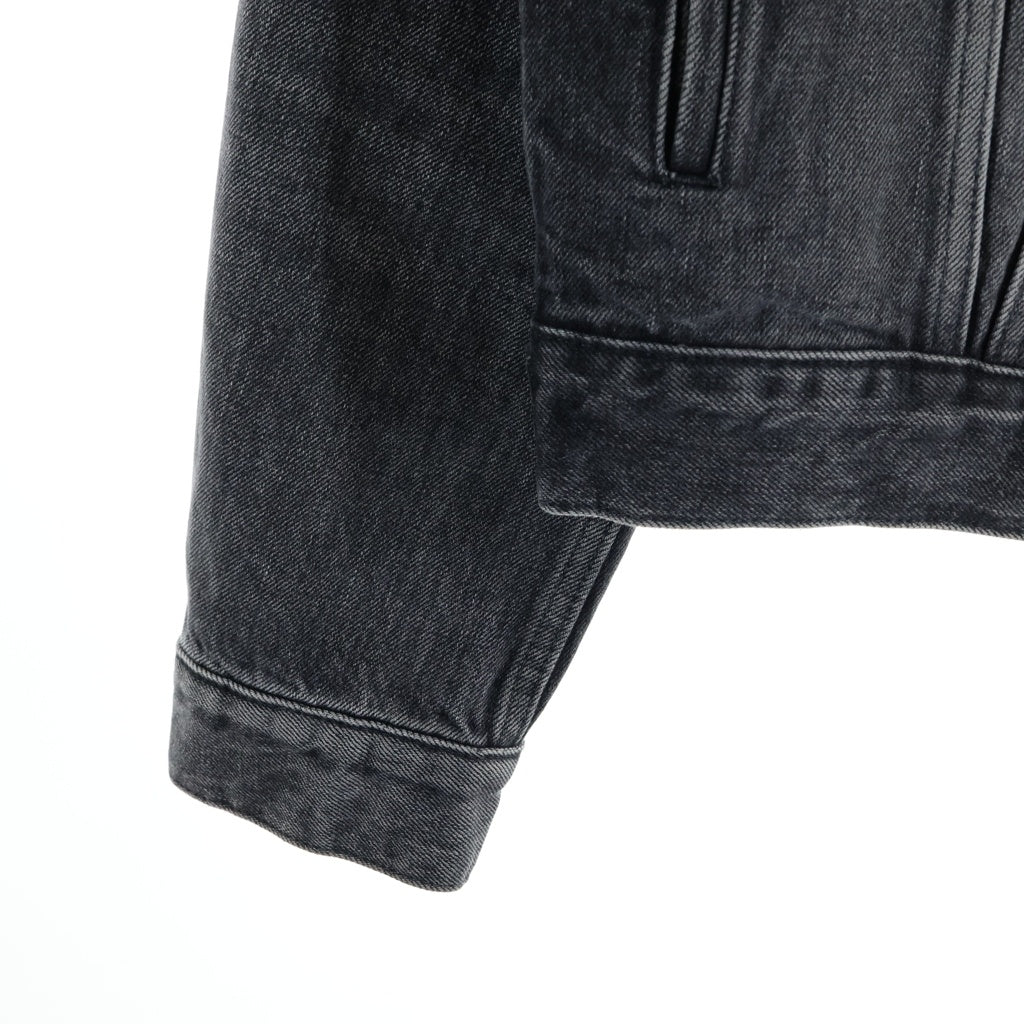 MASU エムエーエスユー 25SS EMBLEM DENIM JACKET エンブレムデニムジャケット ブラック B25K6BL001 MASU(エムエーエスユー) 25SS EMBLEM DENIM JACKET エンブレムデニム