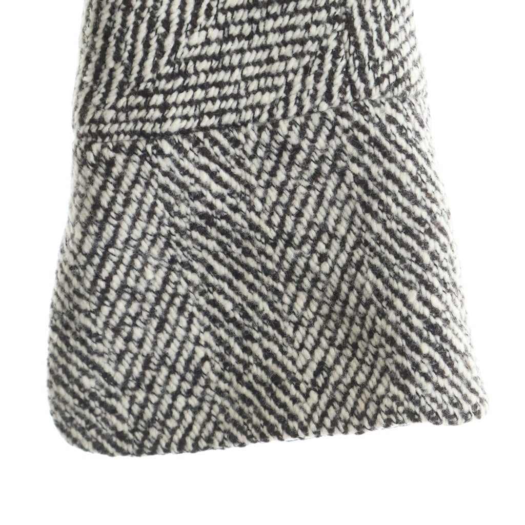 SPORTMAX(スポーツマックス) ヴァージンウール カシミヤ混 ベルト付き ツイード コート レディース グレー