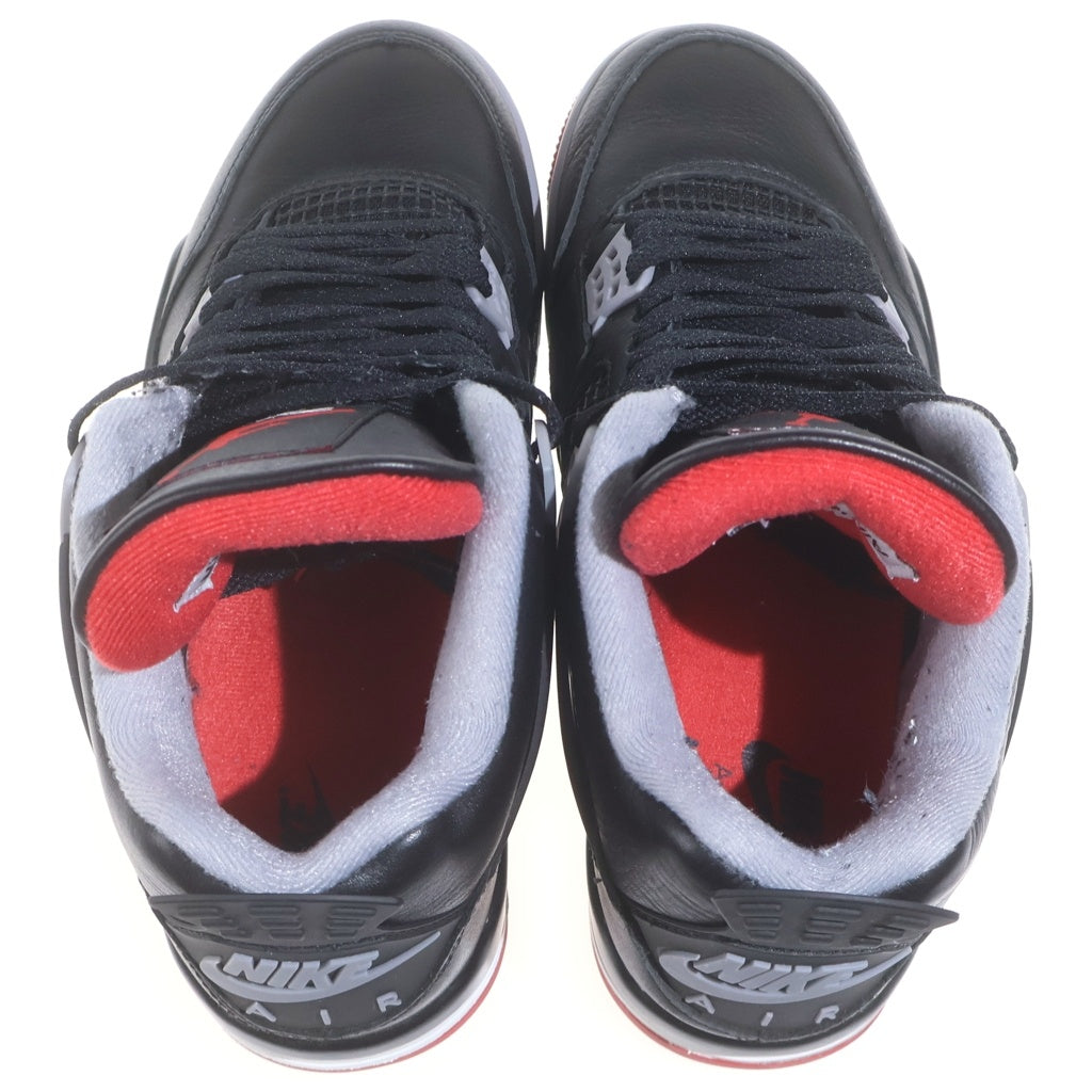 NIKE(ナイキ) AIR JORDAN 4 RETRO Bred Reimagined エアジョーダン4レトロブレッドリイマジンド ハイカットスニーカー ブラック US7/25cm FV5029-006