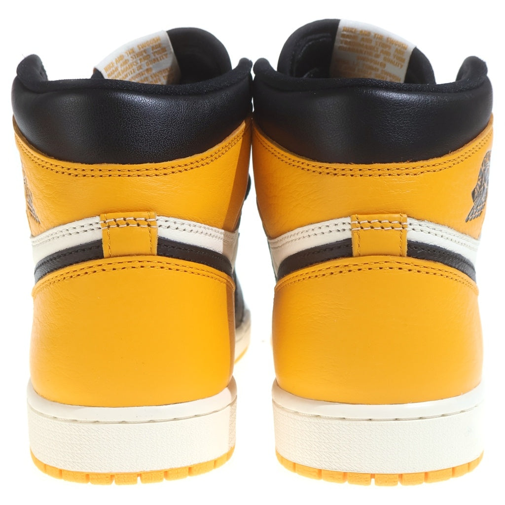 NIKE(ナイキ) Air Jordan 1 Retro High OG Taxi エアジョーダン1 レトロ ハイ OG タクシー ハイカットスニーカー US9.5/27.5cm イエロー 555088-711
