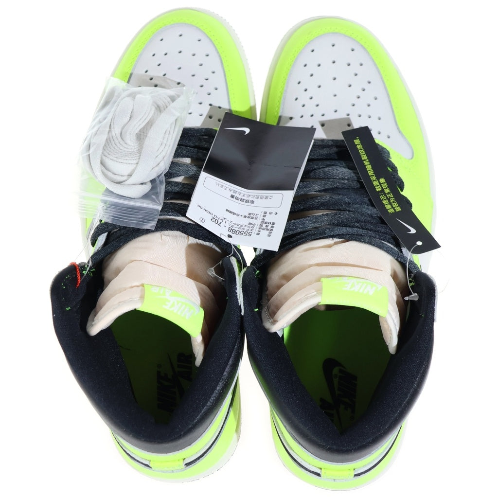 NIKE(ナイキ) Air Jordan 1 High OG Volt Visionaire エアジョーダン1 ハイ OG ボルト ヴィジョネア ハイカットスニーカー US9.5/27.5cm イエロー 555088-702