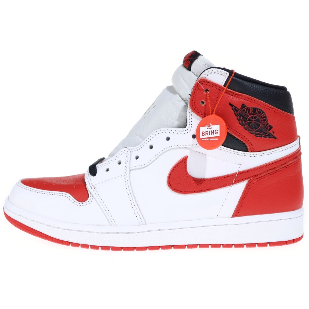 NIKE(ナイキ) Air Jordan 1 High OG Heritage エアジョーダン1 ハイ OG ヘリテージ ハイカットスニーカー US9.5/27.5cm レッド 555088-161