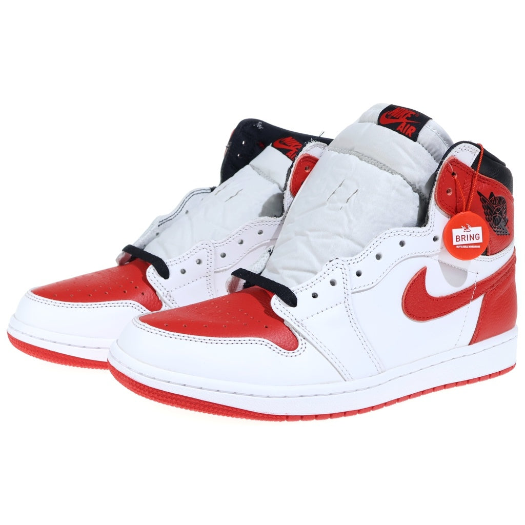 NIKE(ナイキ) Air Jordan 1 High OG Heritage エアジョーダン1 ハイ OG ヘリテージ ハイカットスニーカー US9.5/27.5cm レッド 555088-161