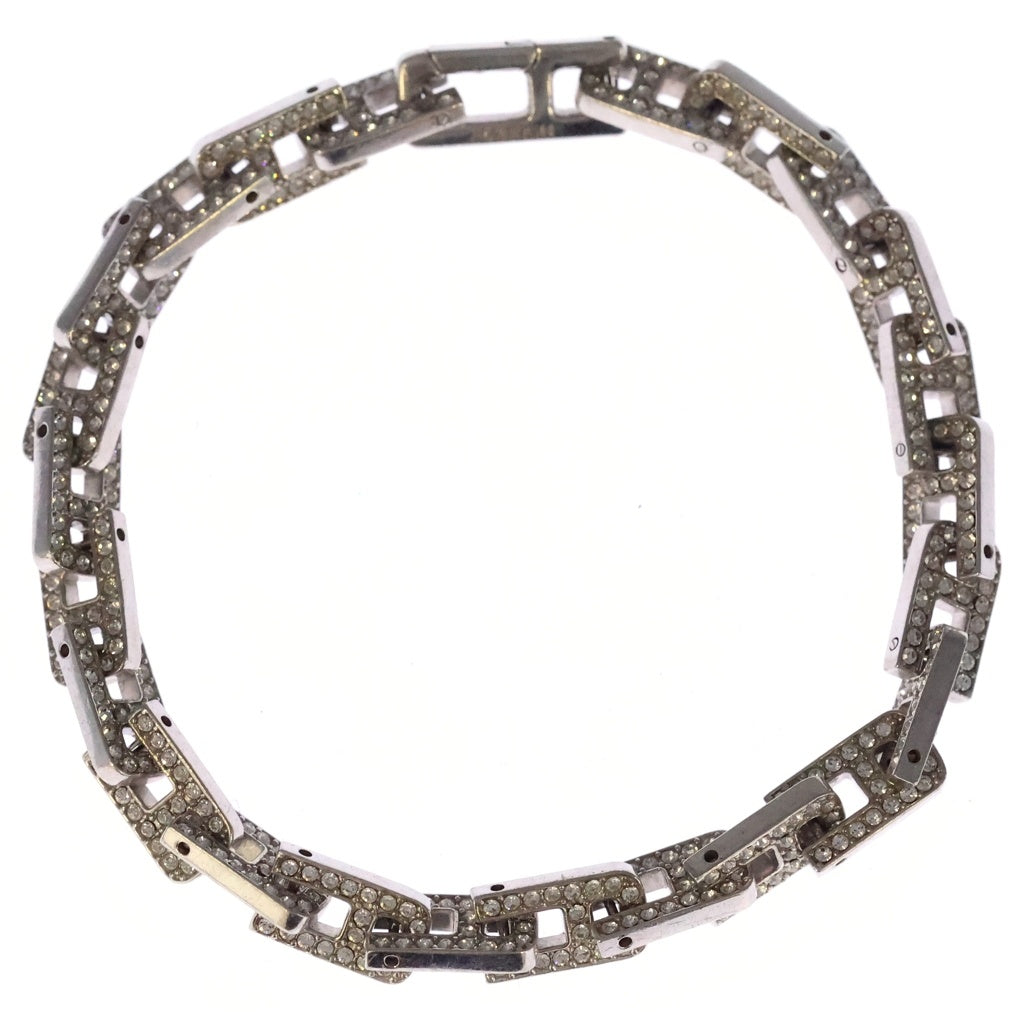 AMBUSH(アンブッシュ) PAVE A CHAIN BRACELET ラインストーン ブレスレット シルバー