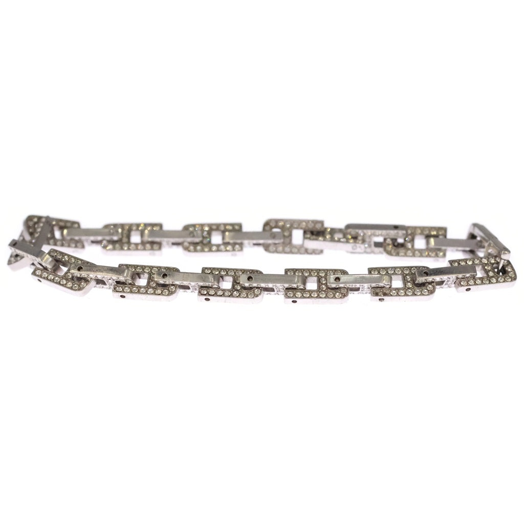 AMBUSH(アンブッシュ) PAVE A CHAIN BRACELET ラインストーン ブレスレット シルバー