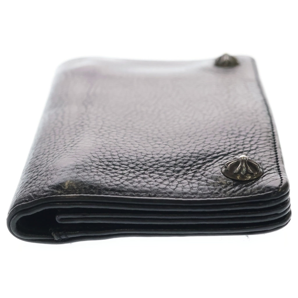 CHROME HEARTS(クロムハーツ) 2ZIP 2ジップ クロスボールボタンレザーウォレット 財布 ブラック