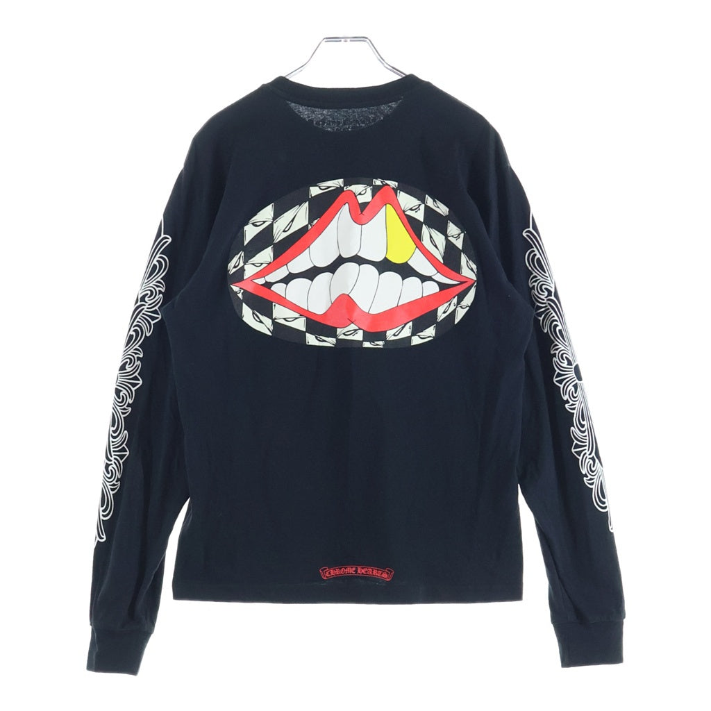 CHROME HEARTS(クロムハーツ) ×MATTY BOY 99 EYES マッティーボーイ 99アイズ チョンパー バックプリント クルーネック長袖Tシャツカットソー ブラック