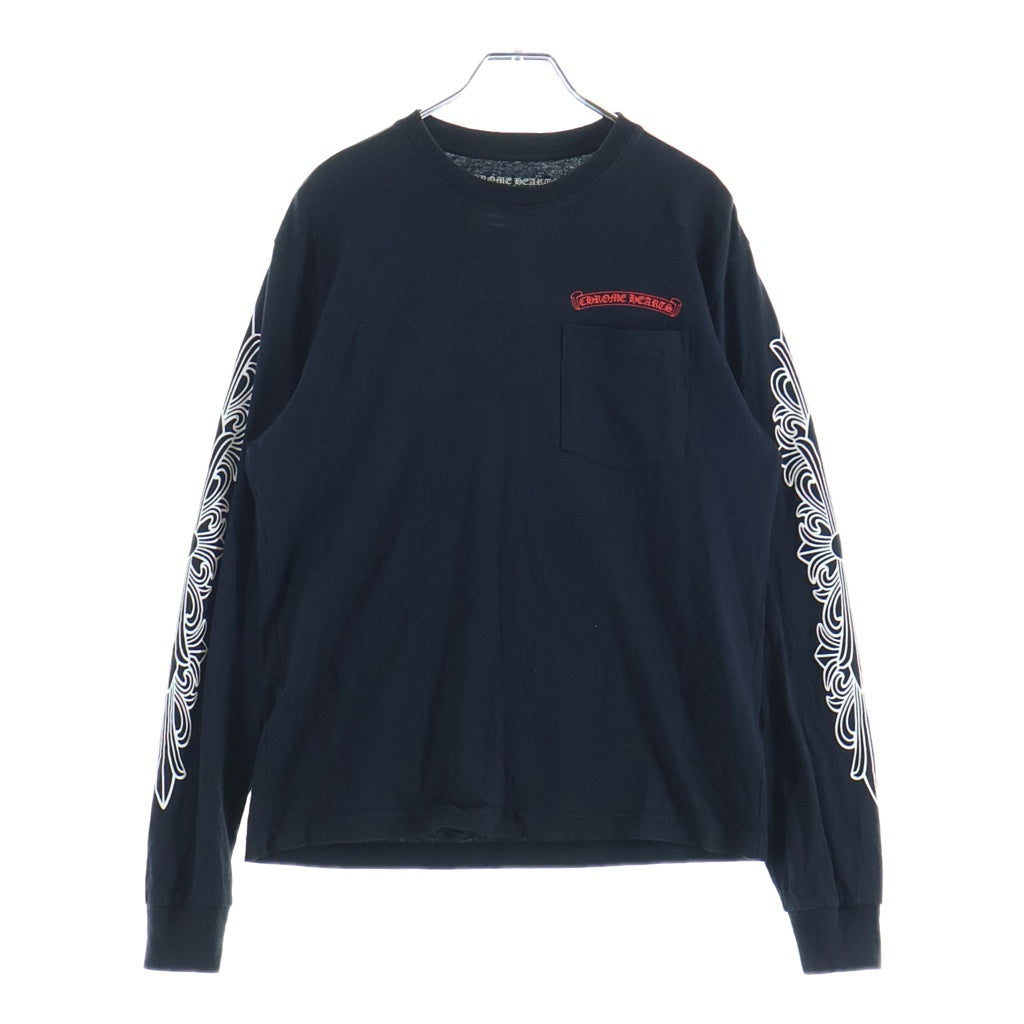 CHROME HEARTS(クロムハーツ) ×MATTY BOY 99 EYES マッティーボーイ 99アイズ チョンパー バックプリント クルーネック長袖Tシャツカットソー ブラック