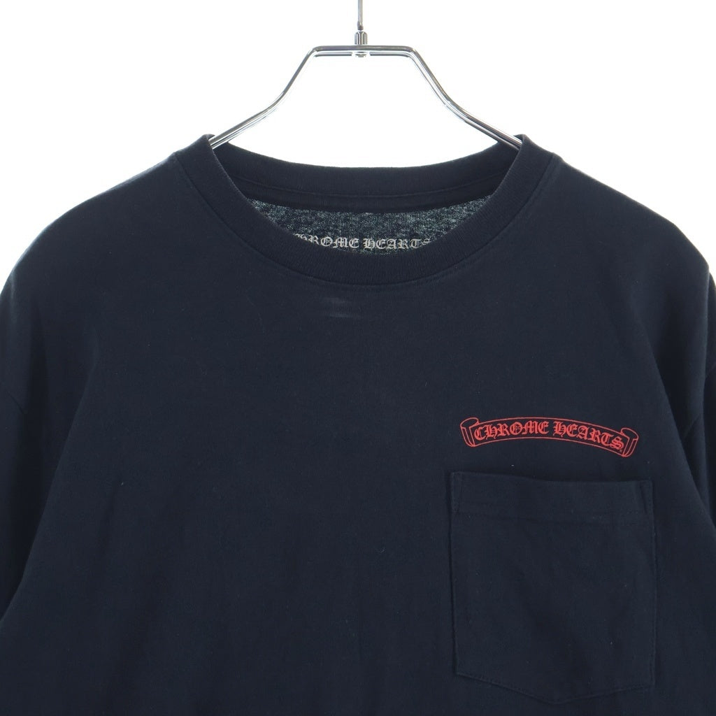 CHROME HEARTS(クロムハーツ) ×MATTY BOY 99 EYES マッティーボーイ 99アイズ チョンパー バックプリント クルーネック長袖Tシャツカットソー ブラック