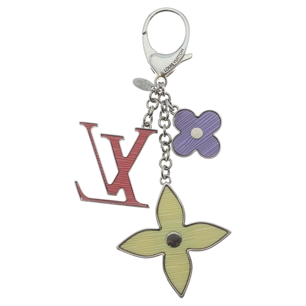 LOUIS VUITTON(ルイヴィトン) フルール ドゥ モノグラム バッグチャーム キーホルダー イエロー/パープル/ピンク M67126 レディース