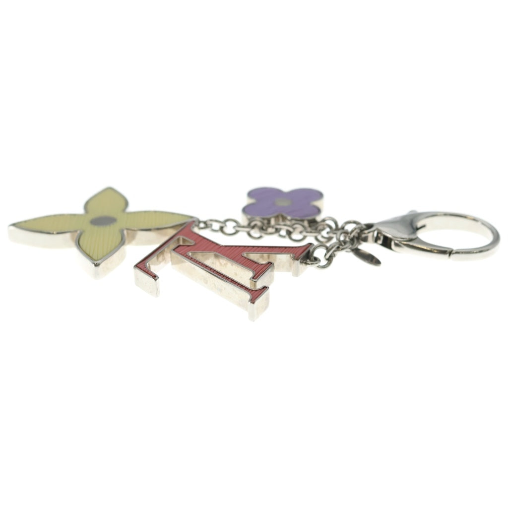 LOUIS VUITTON(ルイヴィトン) フルール ドゥ モノグラム バッグチャーム キーホルダー イエロー/パープル/ピンク M67126 レディース