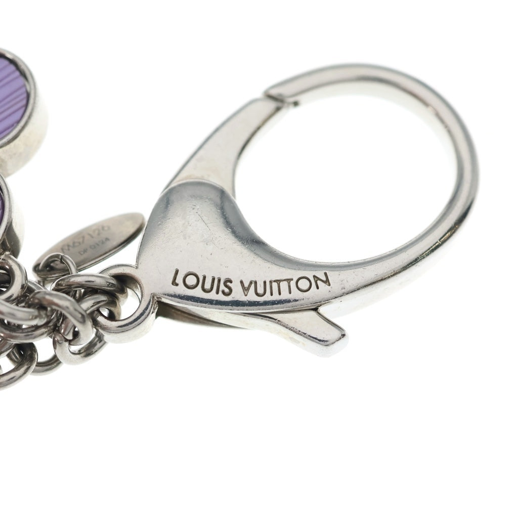 LOUIS VUITTON(ルイヴィトン) フルール ドゥ モノグラム バッグチャーム キーホルダー イエロー/パープル/ピンク M67126 レディース