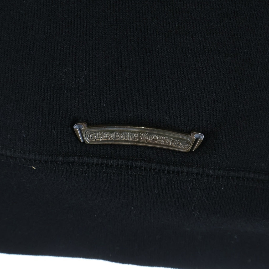 CHROME HEARTS(クロムハーツ) Y NOT SLO RIDE 胸CHロゴ刺繍 クルーネック半袖スウェットTシャツ ブラック