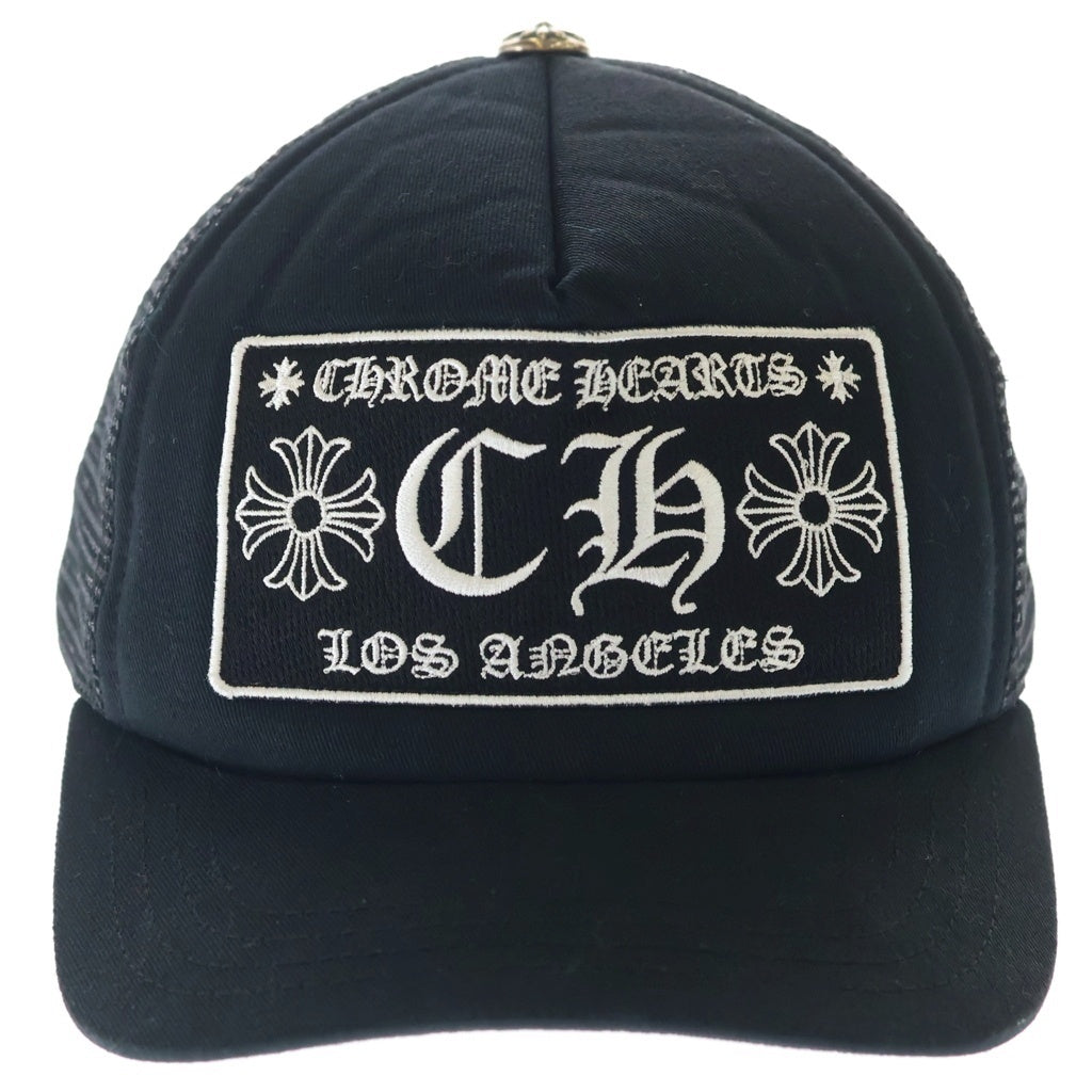 CHROME HEARTS(クロムハーツ) TRUCKER CAP CHロゴ ロサンゼルス限定 メッシュトラッカーキャップ ブラック