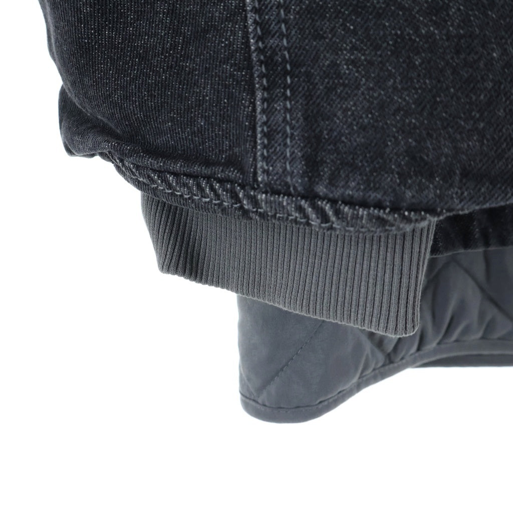 adidas(アディダス) New Year Pad Jacket ニューイヤー サイドライン中綿ジップアップデニムジャケット ブラック -