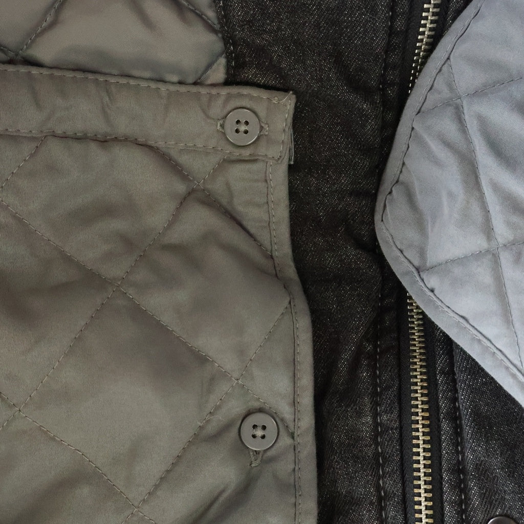 adidas(アディダス) New Year Pad Jacket ニューイヤー サイドライン中綿ジップアップデニムジャケット ブラック -