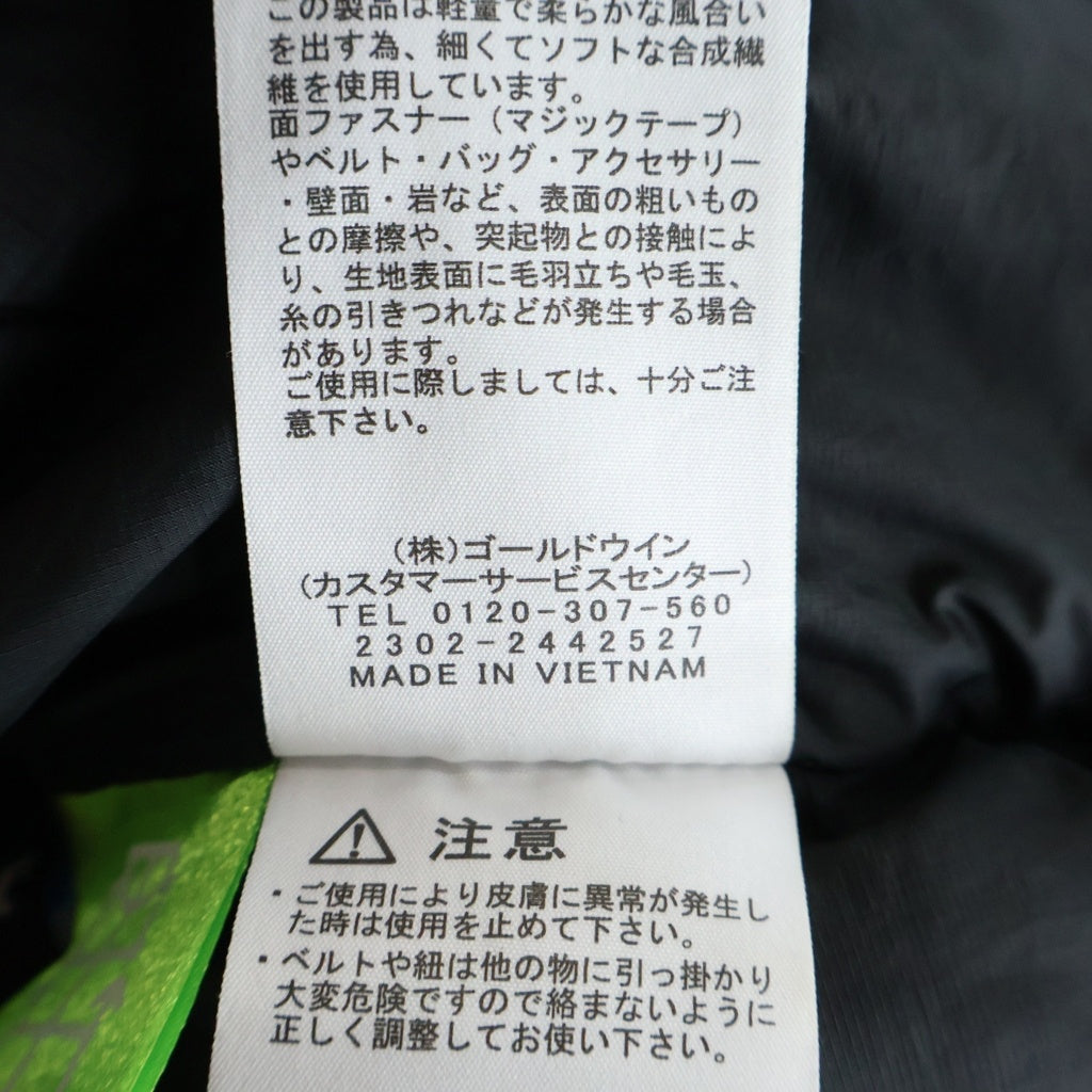 THE NORTH FACE(ザノースフェイス) GTX Nuptse Jacke フロントロゴ刺繍 ジップアップ ヌプシダウンジャケット ブラック ND92332