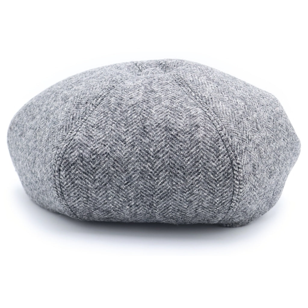 miumiu(ミュウミュウ) Logo Chevron Wool Beret フロントロゴ シェブロン ウール ベレー帽 グレー 5HC075 レディース
