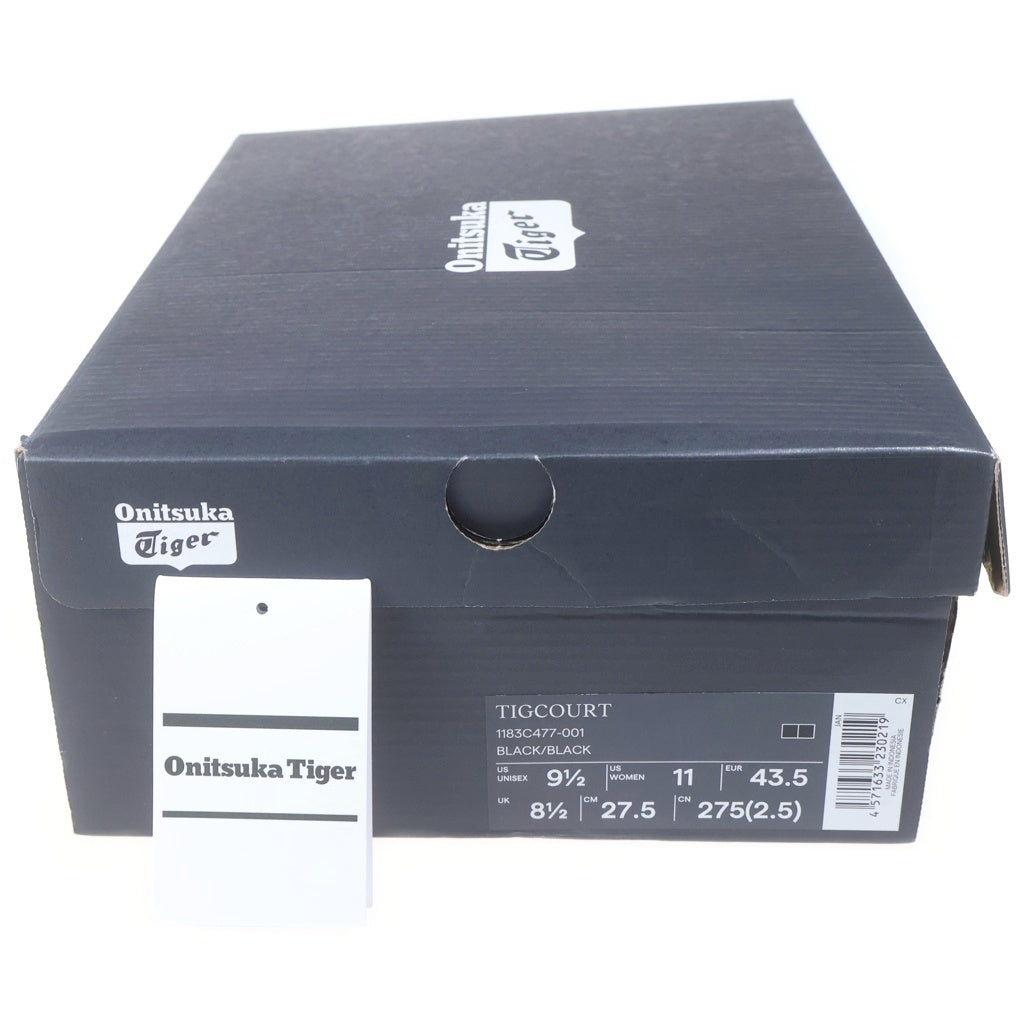 Onitsuka Tiger(オニツカタイガー) Tigcourt ティグコート ローカットスニーカー US9.5/27.5cm ブラック 1183C477-001