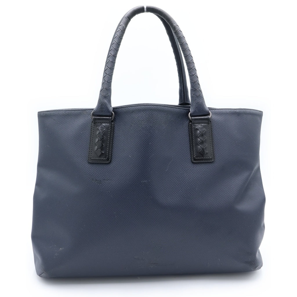 BOTTEGA VENETA(ボッテガヴェネタ) マルコポーロ PVCハンドトートバッグ ネイビー