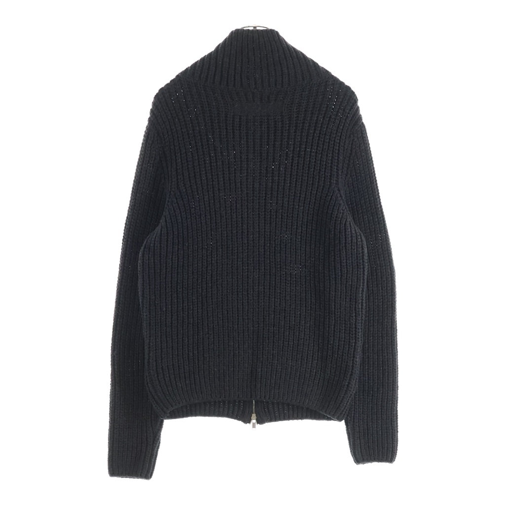 KRIS VAN ASSCHE(クリス ヴァン アッシュ) ハイネックジップアップ ケーブルニット ブラウン 122KN0126