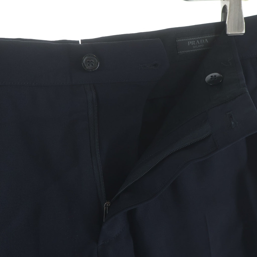 PRADA(プラダ) PANTALONE ウールショートパンツ ネイビー SPE22
