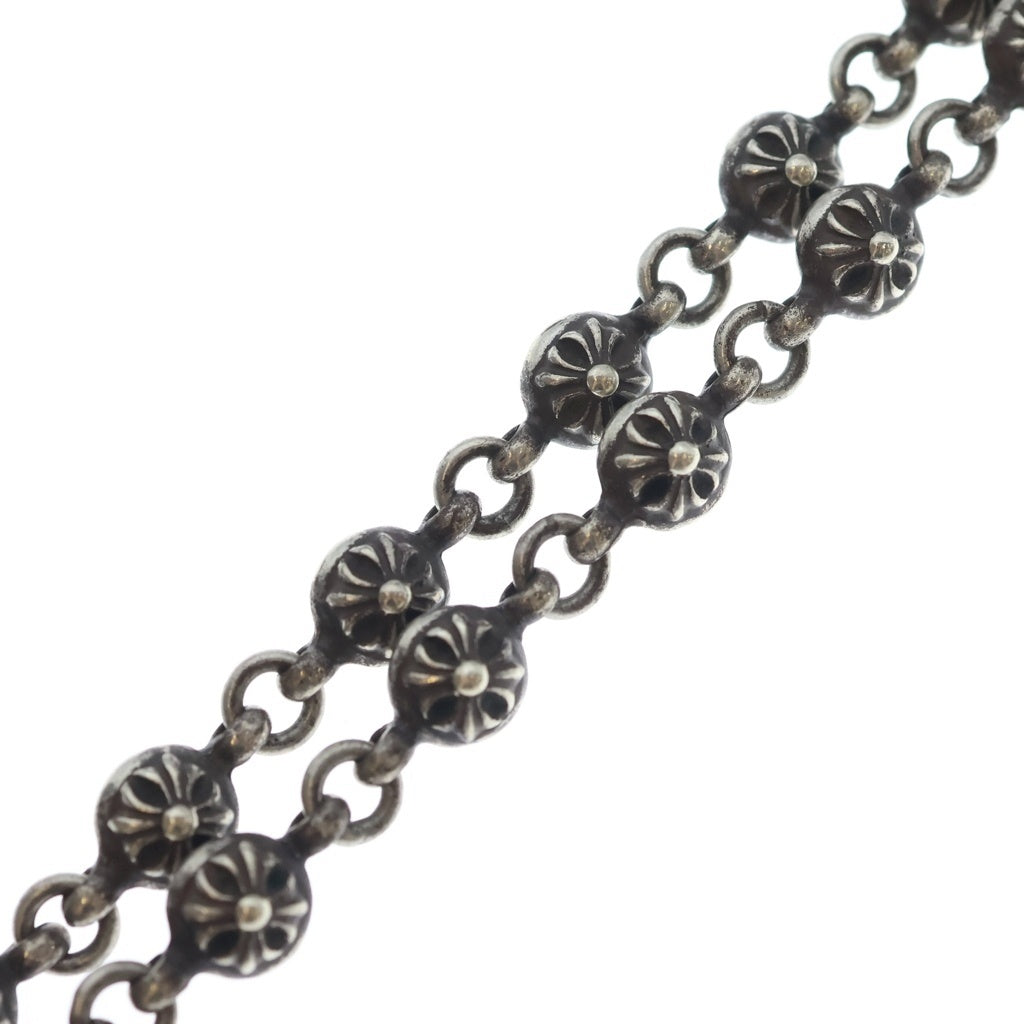 CHROME HEARTS(クロムハーツ) #1 CRSBL CHN SML CH CRS クロスボールチェーン スモールCHクロス ネックレス シルバー BCA193