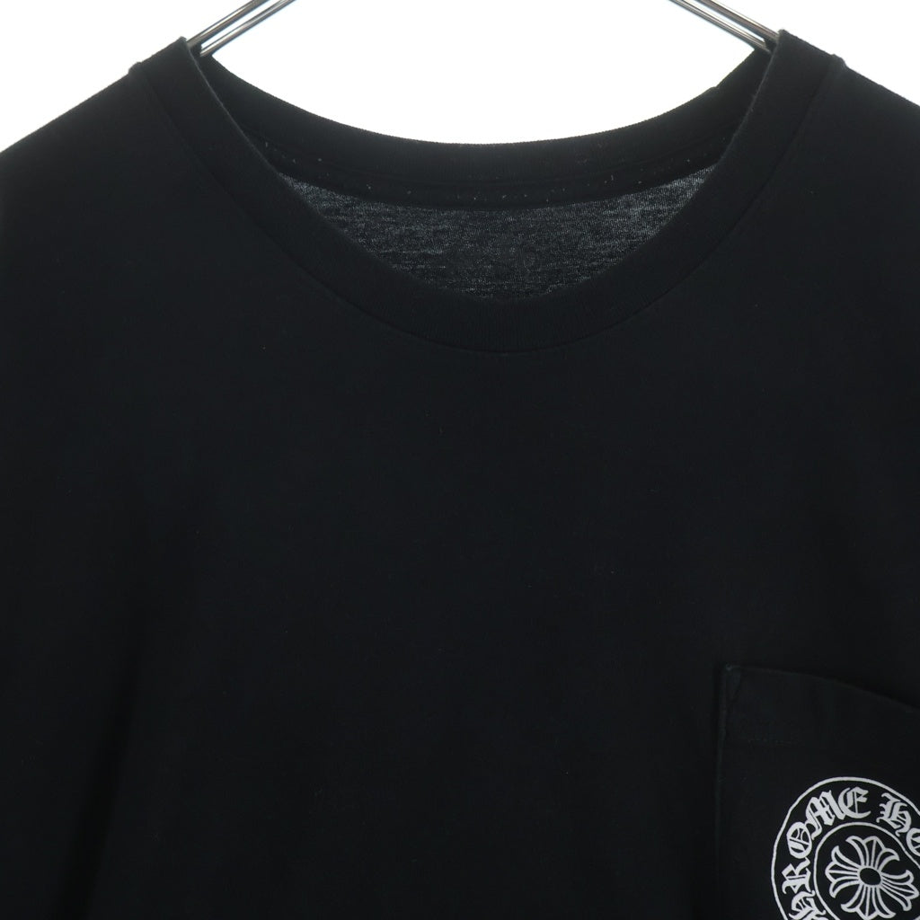 CHROME HEARTS(クロムハーツ) HORSESHOE S/S TEE BLACK ホースシュープリント クルーネック半袖Tシャツカットソー ブラック