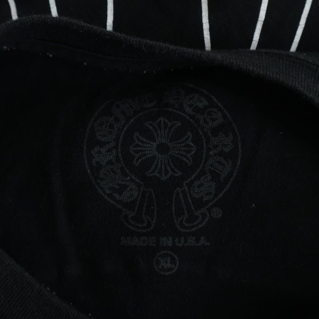 CHROME HEARTS(クロムハーツ) HORSESHOE S/S TEE BLACK ホースシュープリント クルーネック半袖Tシャツカットソー ブラック