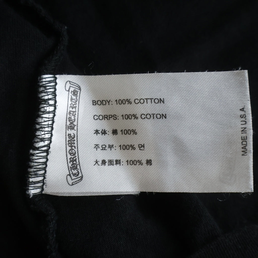 CHROME HEARTS(クロムハーツ) HORSESHOE S/S TEE BLACK ホースシュープリント クルーネック半袖Tシャツカットソー ブラック