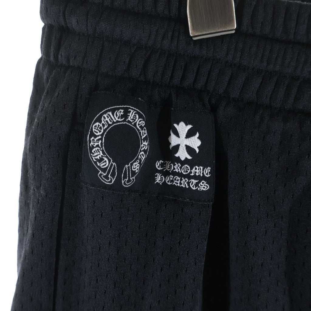 CHROME HEARTS(クロムハーツ) MESH WARM UP JERSEY メッシュ バーシティー ジャージー CHプリントメッシュ ハーフパンツ ブラック