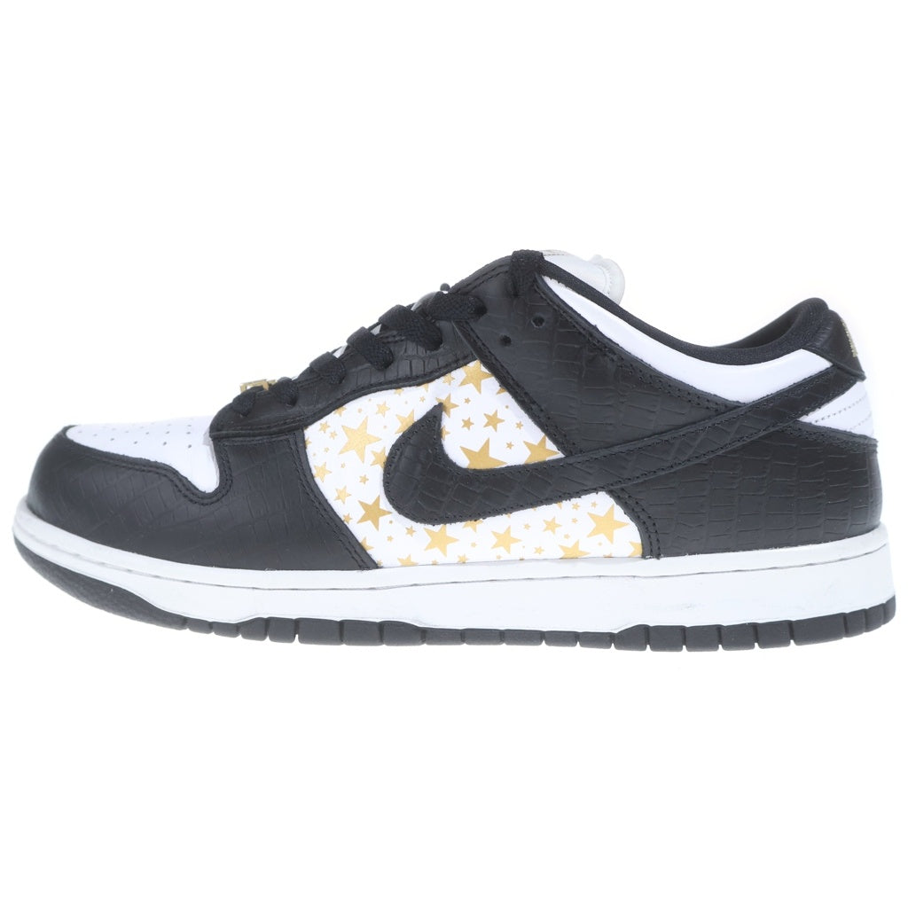 NIKE(ナイキ) 21SS ×SUPREME DUNK LOW OG QS DH3228-102 シュプリーム ダンクロー ローカットスニーカー ホワイト/ブラック/ゴールド US10.5/28.5cm