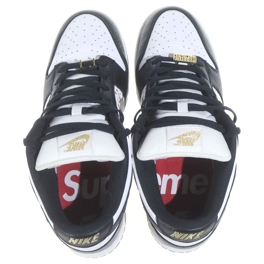 NIKE(ナイキ) 21SS ×SUPREME DUNK LOW OG QS DH3228-102 シュプリーム ダンクロー ローカットスニーカー ホワイト/ブラック/ゴールド US10.5/28.5cm