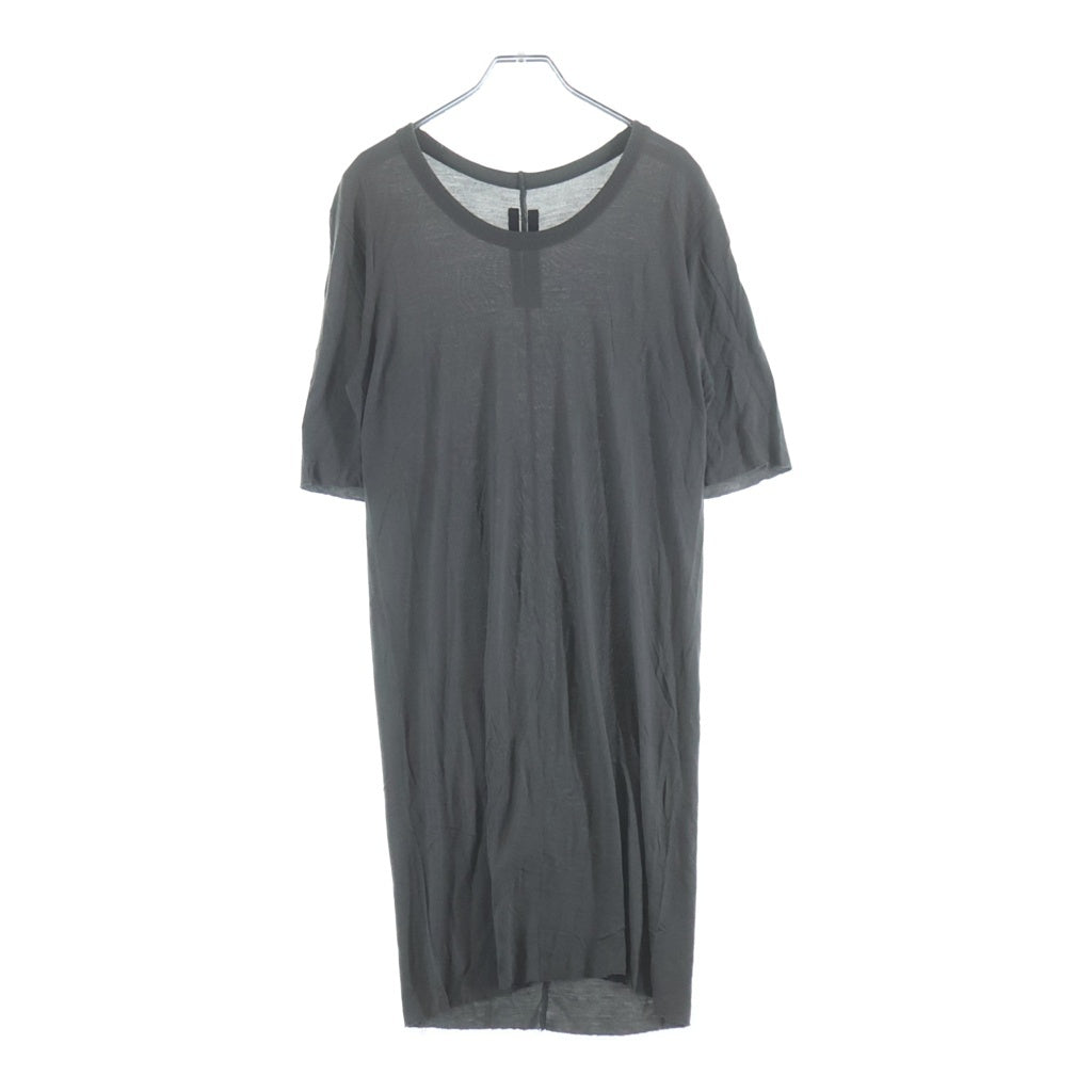 DRKSHDW(ダークシャドウ) 11SS クルーネックレーヨンロングTシャツカットソー グレー RU8251